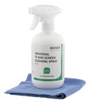 Ekrano valymo priemonė DELTACO, skirta visų tipų monitoriams, 500ml, + mikropl.šluostė/CK1025