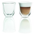 Puodeliai DELONGHI cappuccino stikl. 190ml 2vnt