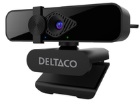 Internetinė kamera DELTACO 2K QHD 360° sukimasis, 2MP, juoda / W-200