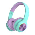 Ausinės PowerLocus BT Pled kids, gaubiančios ausis, belaidės, violetinės