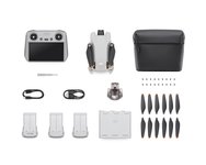 Dronas DJI Mini 3 Fly More Combo, su DJI RC pultu