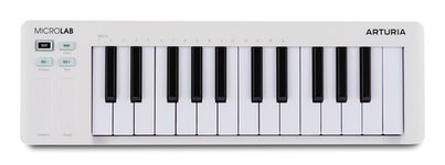 MIDI klaviatūra Arturia MicroLab mk3 25 raktai USB Balta