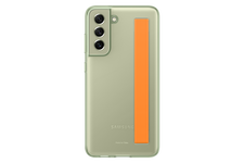 Dėkliukas SAMSUNG Galaxy S21 FE 2022, su dirželiu, nugarėlė, Olive Green
