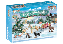 Rinkinys PLAYMOBIL Country Advento kalendorius – Kalėdinis pasivažinėjimas rogėmis 71345