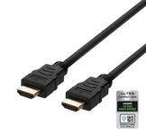 Kabelis Ultra High Speed HDMI DELTACO ARC, QMS, 8K in 60Hz, 4K UHD in 120Hz, 0.5m, juodas / HU-05-R