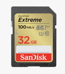 Atm.kort. SANDISK Extreme SDHC 32GB, 100MB/s, U3, C10, V30, UHS-I/SDSDXVT-032G-GNCIN