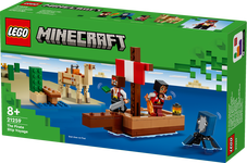 Konstruktorius LEGO Minecraft Kelionė piratų laivu 21259