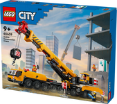 Konstruktorius LEGO City Geltonas mobilus statybų kranas 60409