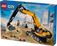 Konstruktorius LEGO City Geltonas statybų ekskavatorius 60420