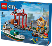 Konstruktorius LEGO City Pajūrio uostas su krovininiu laivu 60422