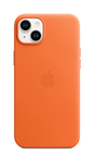 Dėkliukas APPLE iPhone 14 Plus Leather Case with MagSafe - Orange