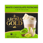 Kavos kapsulės AROMA GOLD White Chocolate Pistachio, 16 kaps.