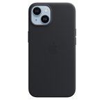 Dėkliukas APPLE iPhone 14 Leather Case with MagSafe - Midnight