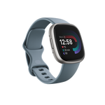 Išmanusis laikrodis FITBIT Versa 4, Waterfall Blue/Platinum