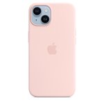 Dėkliukas APPLE iPhone 14 Silicone Case with MagSafe - Chalk Pink