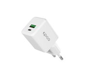 Sieninis įkroviklis EPICO, UltraBoost EA10 20W GaN, baltas