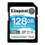 Atm.kort. KINGSTON 128GB SDXC Canvas Go Plus 170R SDG3/128GB