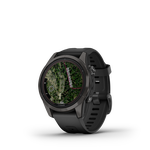 Sportinis laikrodis GARMIN Fenix 7S Pro, Sapph. Solar Ed., Pilkos anglies sp. DLC titan.