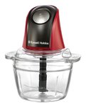 Russell Hobbs 27130-56 elektrinė maisto pjaustyklė 0,5 L 200 W Juoda, Raudona, Permatomas