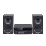 AKAI AM-301B Sistema 40 W (2×20 W) CD MP3 BT USB FM 40 išankstinių stočių AUX RCA, juodas