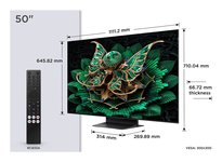 TCL 50C7K televizorius 127 cm (50") 4K Ultra HD Smart TV „Wi-Fi“ Metalinis 2000 cd/m²