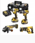 DEWALT DCK440P2T 18V KOMBINUOTŲ ELEKTRINIŲ ĮRANKIŲ RINKINYS