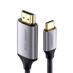Kabelis UGREEN USB-C kištukas -  HDMI kištukas 4K@60Hz 1.5m MM142