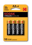 Elementai KODAK XTRALIFE alkaline AA battery (4 pack)