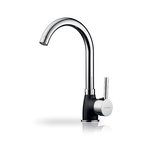 Pyramis Bello Duo virtuvės maišytuvas 090927138 Granitas, sidabrinis/juodas taškuotas