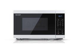 Sharp YC-MG02E-W mikrobangų krosnelė Stalviršis 20 L 800 W Mėlyna, Balta