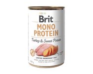 Šlapias maistas šunims,kalakutiena su saldžiosiomis bulvėmis BRIT MONO PROTEIN,400g