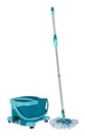 Grindų valymo rinkinys/kibiras Viengubas bakelis LEIFHEIT Clean Twist Mop Ergo mobile Mėlyna