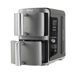 Karšto oro gruzdintuvė Ninja Double Stack XL SL400EU, juoda/pilka, 9.5 l