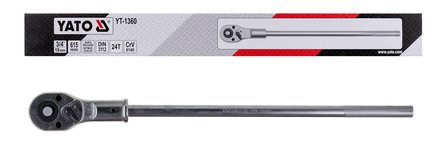 Yato YT-1360 Terkšlinis veržliaraktis Chromo-vanadžio plienas 19 mm 1 vnt Nerūdijančiojo plieno 24
