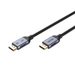 UNITEK C1628GY01-1.5M „DisplayPort“ kabelis Juoda, Pilka