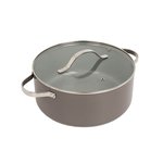 Puodas su dangčiu MAESTRO MR-4009 (MR-4009-20) 20 cm 2,3 l Pilka