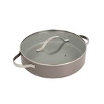 Puodas su dangčiu MAESTRO MR-4009 (MR-4009-28S) 28 cm 3,9 l Pilka