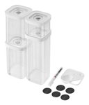 ZWILLING 1025971 Stačiakampio formos Konteineris 2,445 L Permatomas, Balta 6 vnt