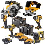 DEWALT DCK690P3T 18V KOMBINUOTŲ ELEKTRINIŲ ĮRANKIŲ RINKINYS
