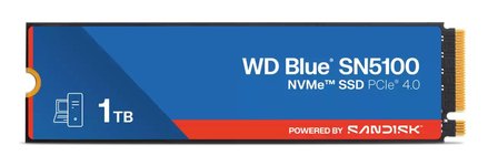 SanDisk WD Blue SN5100 1 TB M.2 PCI Express 4.0 NVMe QLC 3D NAND