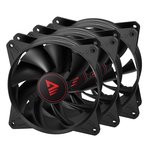 SAVIO Ventiliatorių rinkinys BLADE X1 SET 3 x 120mm 4-pin PWM juodas