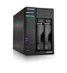 Asustor LOCKERSTOR 2 Gen2 (AS6702T) NAS Desktopas „Intel® Celeron®“ N5105 4 GB DDR4 0 TB ADM Juoda