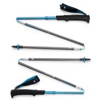 DIAMOND BLACK DISTANCE CARBON TREKKING POLES, 125CM - DESERT SKY