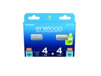 Įkraunamos baterijos Panasonic ENELOOP BK-3MCDE+4MCDE/8CP (4xAA+4xAAA) BOOM [sup]