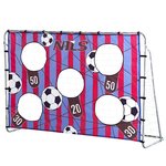 Futbolo vartai su tinklu ir taikiniu Nils NT7788 2in1