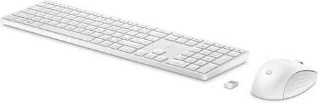 HP 655 Wireless Mouse Keyboard Combo - White - Nordic