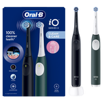 Elektrinis dantų šepetėlis ORAL-B iO2 Duo Black & Green