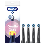 Dantų šepetėlių antgaliai ORAL-B iO GentleCare Black 4-pack