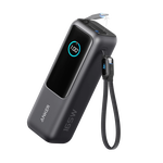 Išorinė baterija ANKER  25000mAh, 165W, 1x USB A, 1xUSB C ir dviem integruotais USB C kabeliais