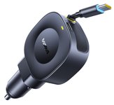 Automobilinis įkroviklis Baseus PrimeTrip VR2, 12-24V 45W USB-C, su integruotu USB-C kabeliu, juodas